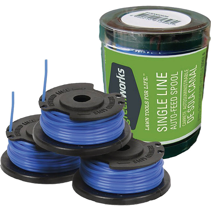 Image of Greenworks 0.065 Line Trimmer Line Spool (3-Pack)