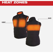 Image of Milwaukee M12 AXIS Women's Black Cordless Vest Kit, XL