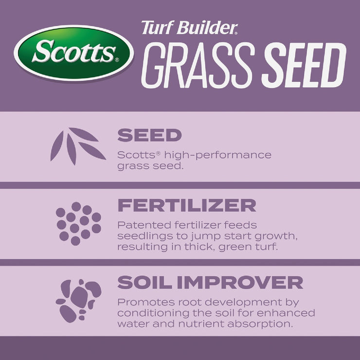 Image of Scotts Turf Builder 5.6 Lb. 700 Sq. Ft. Perennial Ryegrass Mix Grass Seed, Fertilizer, and Soil Improver Combination