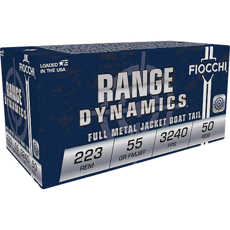 Image of Fiocchi Training Dynamics .223 Rem 55 Grain FMJ-BT Centerfire Ammunition Cartridges