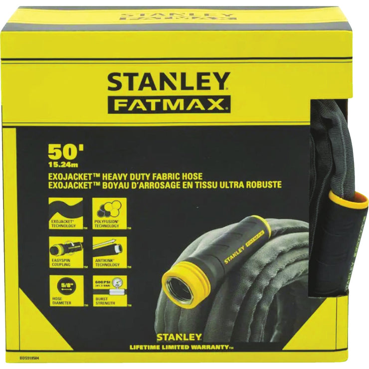Image of Stanley FatMax Exojacket 50 Ft. x 5/8 In. Fabric Hose w/Swivel Coupling