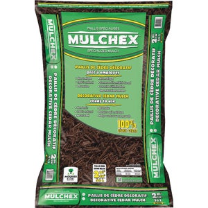 Mulchex 2 Cu. Ft. Dyed Brown 100% Pure Cedar Mulch