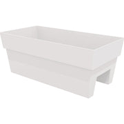 Image of Bloem Finley 24 In. W. Recycled Ocean Plastic Casper White Rail Planter