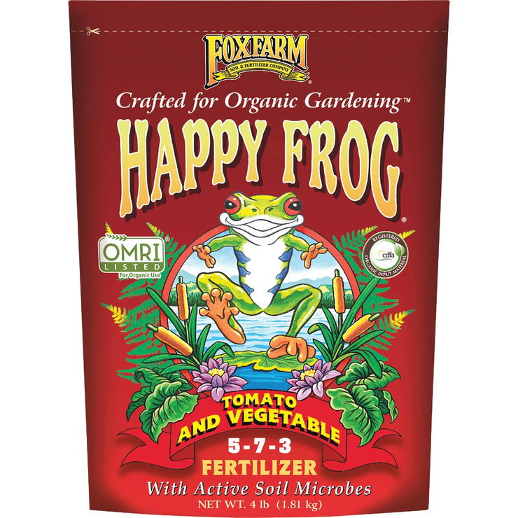 Image of FoxFarm Happy Frog 4 Lb. Tomato & Vegetable Fertilizer