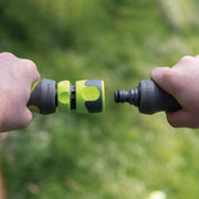 Image of Flexzilla Standard Garden Hose Quick-Connect Coupler & Plug Kit, ZillaGreen (5-Piece)
