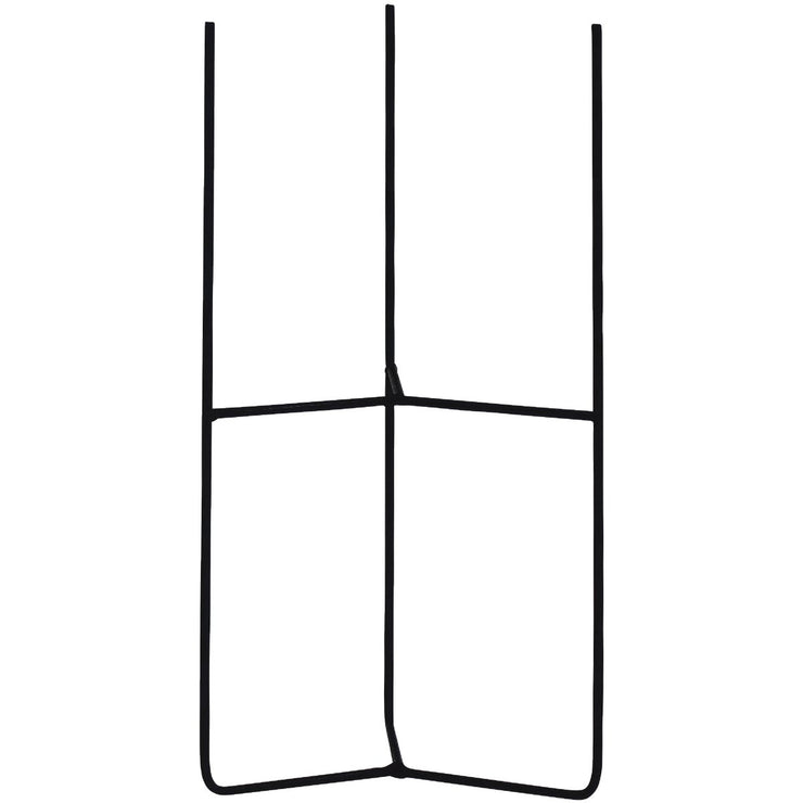 Image of American Gardenworks Urban Living Matte Black Powder Coated Steel Tri-Floor Pot Holder