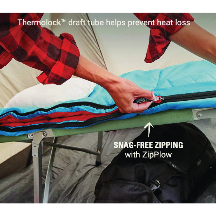 Image of Coleman Flatlands 40 Deg F 33 In. W. x 75 In. L. Sleeping Bag
