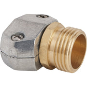Image of Best Garden 5/8 In. or 3/4 In. Male Metal Hose End Mender Hose Coupling