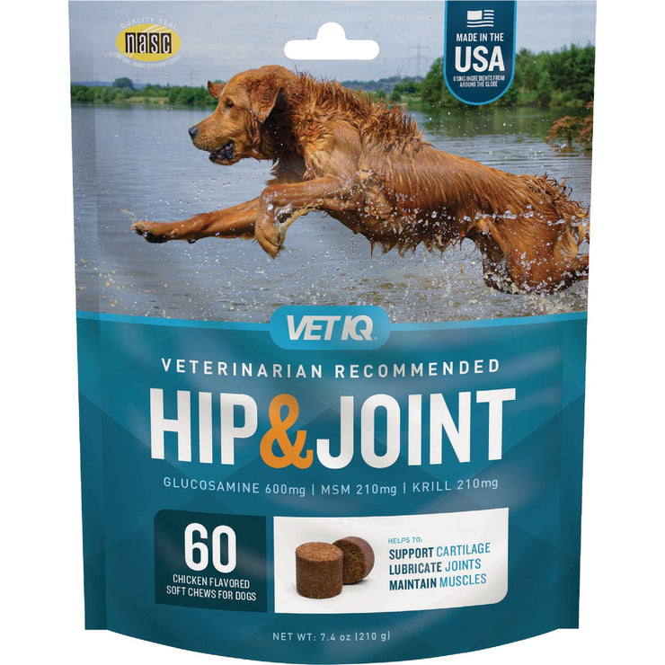 Image of VetIQ 7.4 Oz. Chicken Flavored Hip & Joint Dog Chew (60-Pack)