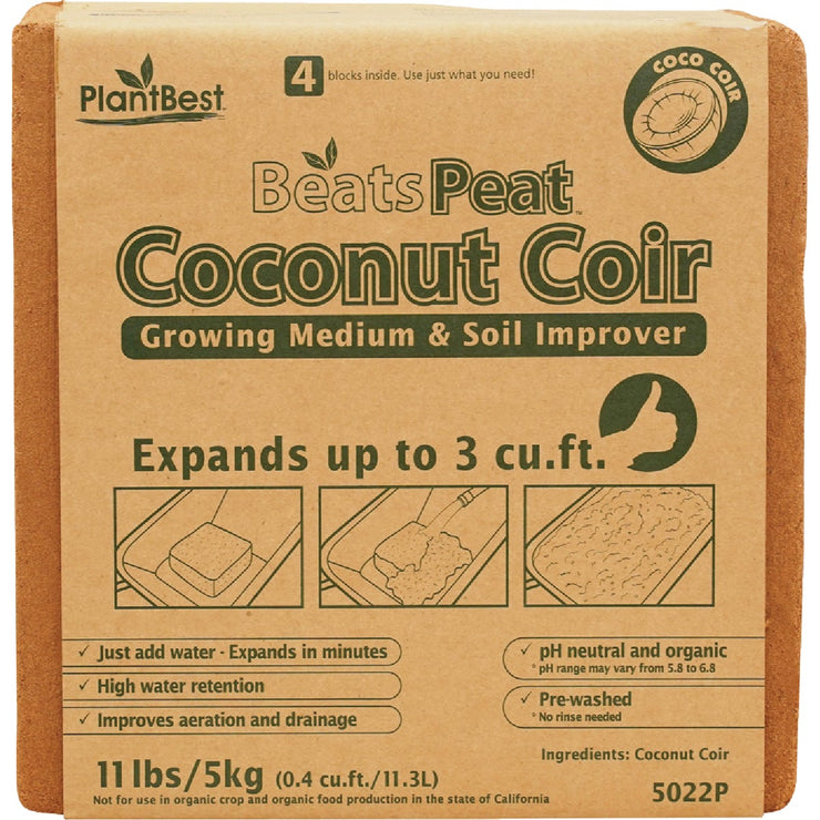 Image of PlantBest BeatsPeat 3 Cu. Ft. Expandable Coconut Coir