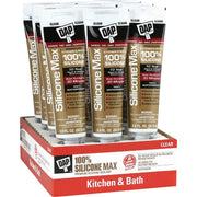 Image of DAP Silicone Max 2.8 Oz. Clear Premium Kitchen, Bath & Plumbing 100% Silicone Sealant