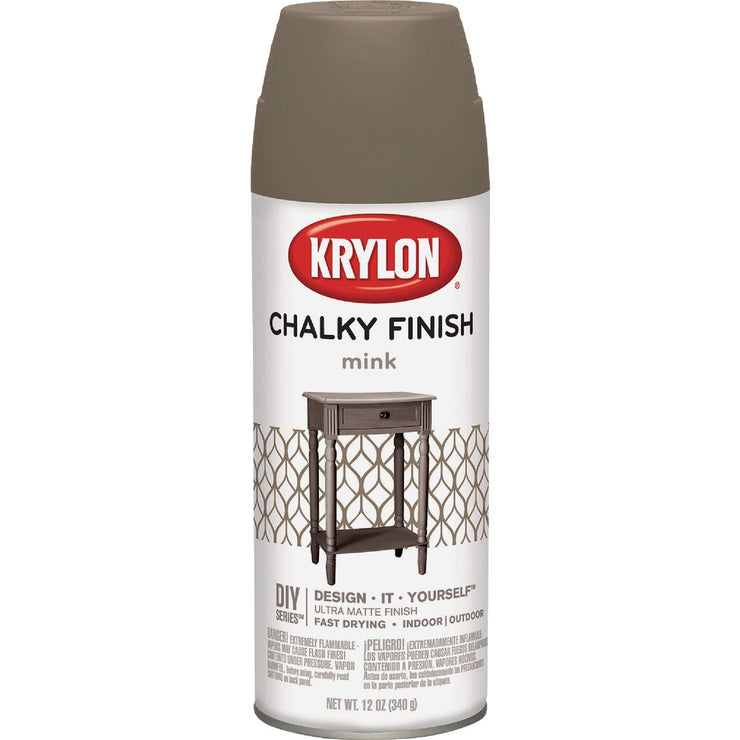 Image of Krylon Chalky Finish 12 Oz. Ultra Matte Chalk Spray Paint, Mink