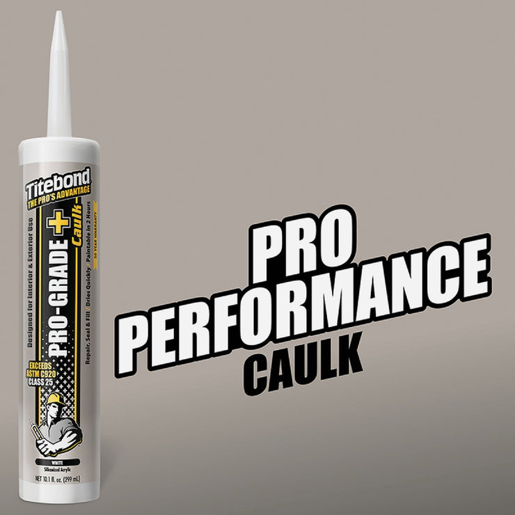 Image of Titebond Pro-Grade Plus 10.1 Oz. Siliconized Acrylic Latex Caulk, Almond