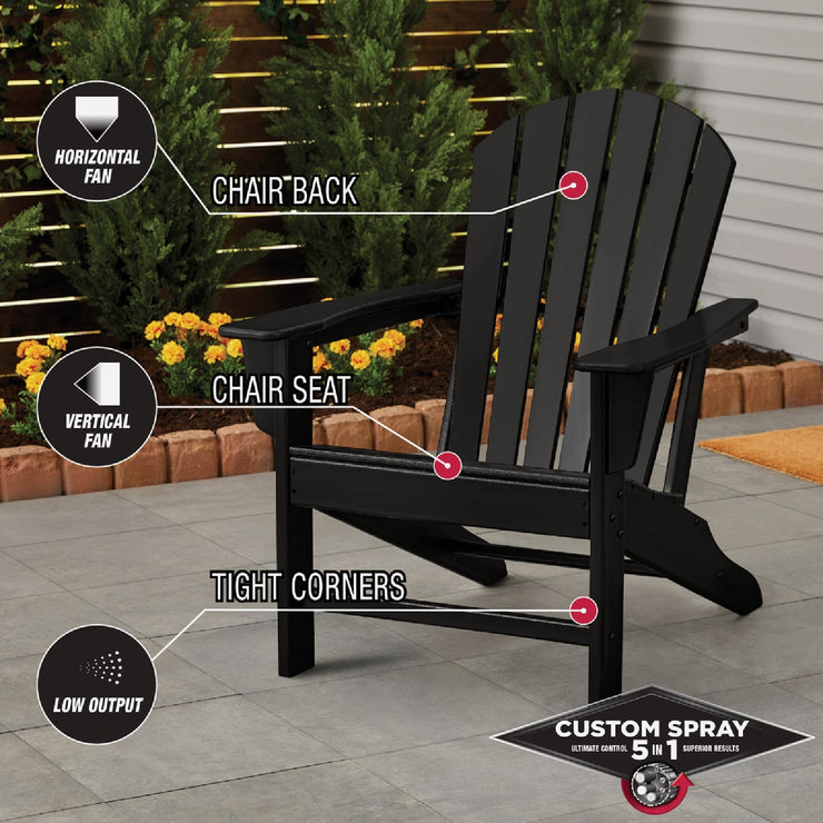 Image of Rust-Oleum Stops Rust 12 Oz. Custom Spray 5 in 1 Gloss Spray Paint, Black