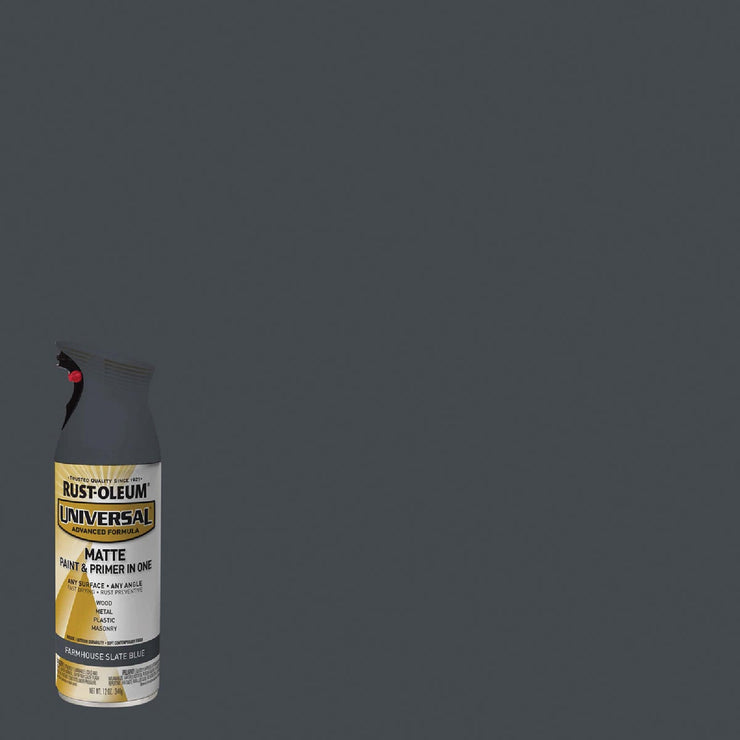 Image of Rust-Oleum Universal 12 Oz. Matte Farmhouse Slate Blue Enamel Spray Paint