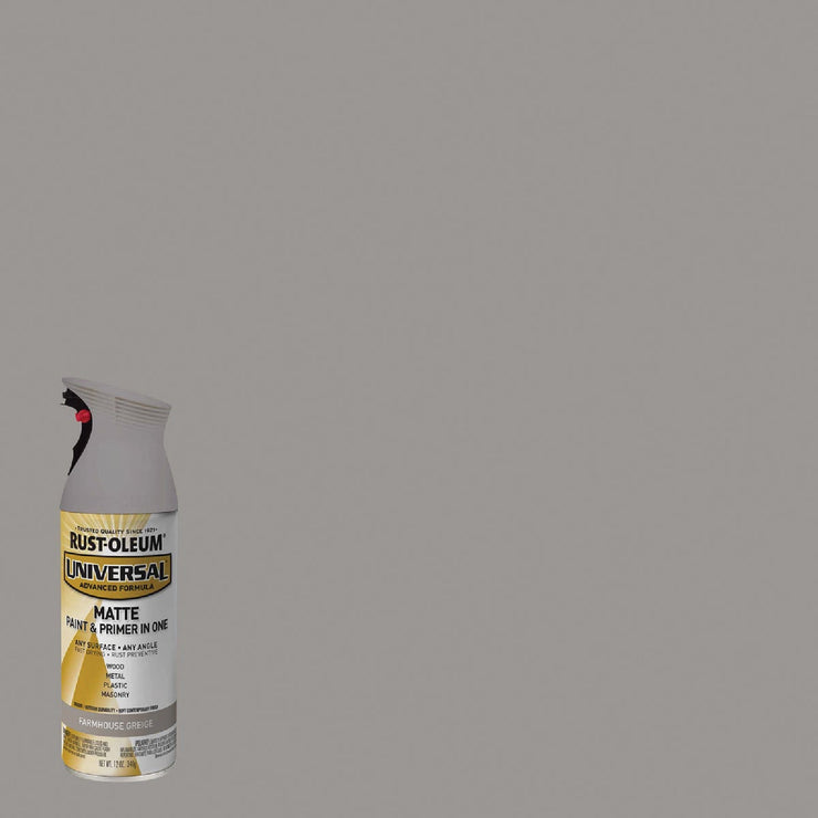 Image of Rust-Oleum Universal 12 Oz. Matte Farmhouse Greige Enamel Spray Paint