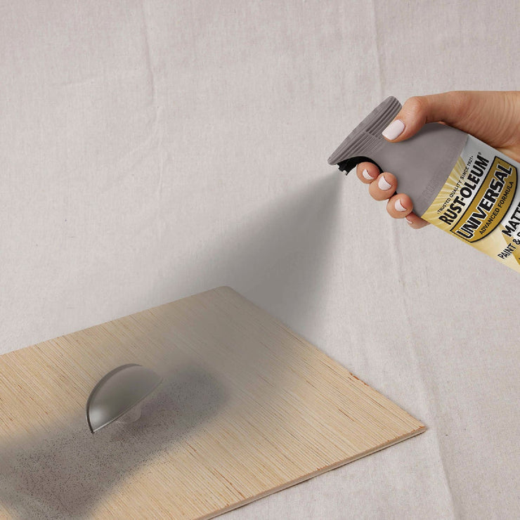 Image of Rust-Oleum Universal 12 Oz. Matte Farmhouse Greige Enamel Spray Paint