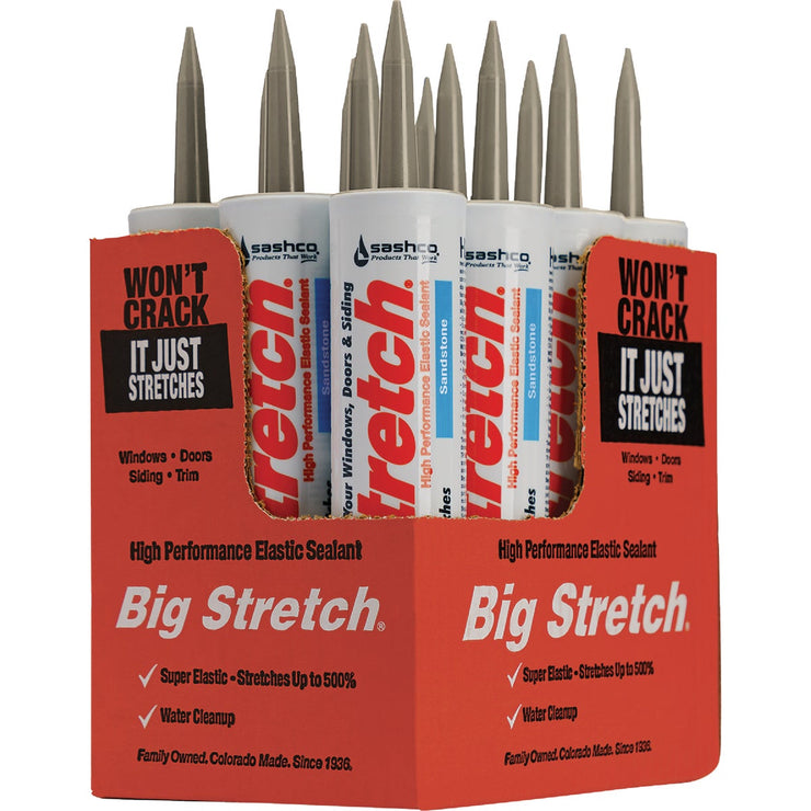 Image of Sashco Big Stretch 10.5 Oz. Acrylic Elastomeric Caulk, Sandstone