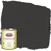 Image of Glidden Fundamentals Flat Interior Paint, Black, 1 Gal.
