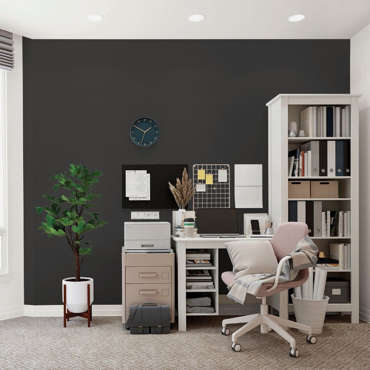 Image of Glidden Fundamentals Flat Interior Paint, Black, 1 Gal.