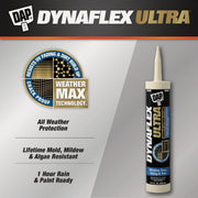 Image of Dap Dynaflex Ultra 10.1 Oz. Dark Bronze Advanced Exterior Sealant for Window, Door & Siding