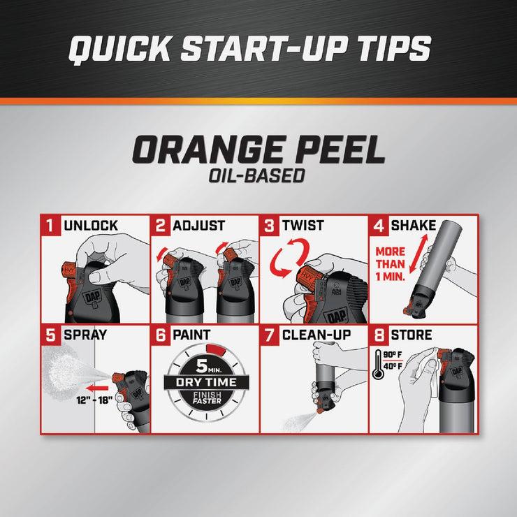 Image of Dap 25 Oz. 2-In-1 Orange Peel Oil Base Spray Texture