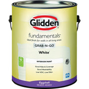 Image of Glidden Fundamentals Eggshell Interior Paint, White, 1 Gal.