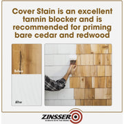 Image of Zinsser Cover Stain Classic Oil-Based 100 Low VOC Interior/Exterior Primer, Flat White, 1 Gal.