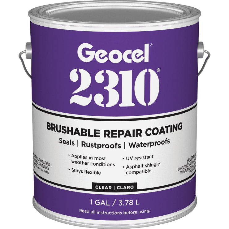 Image of Geocel 2310 Clear 1 Gal. Tripolymer Brushable Repair Sealant Coating