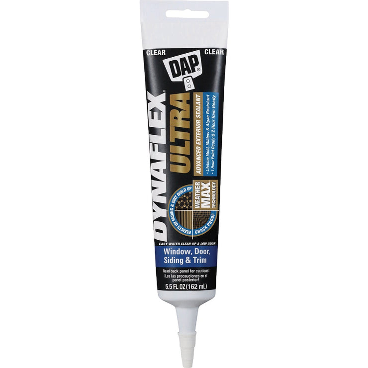 Image of Dap Dynaflex Ultra 5.5 Oz. Clear Advanced Exterior Sealant for Window, Door & Siding