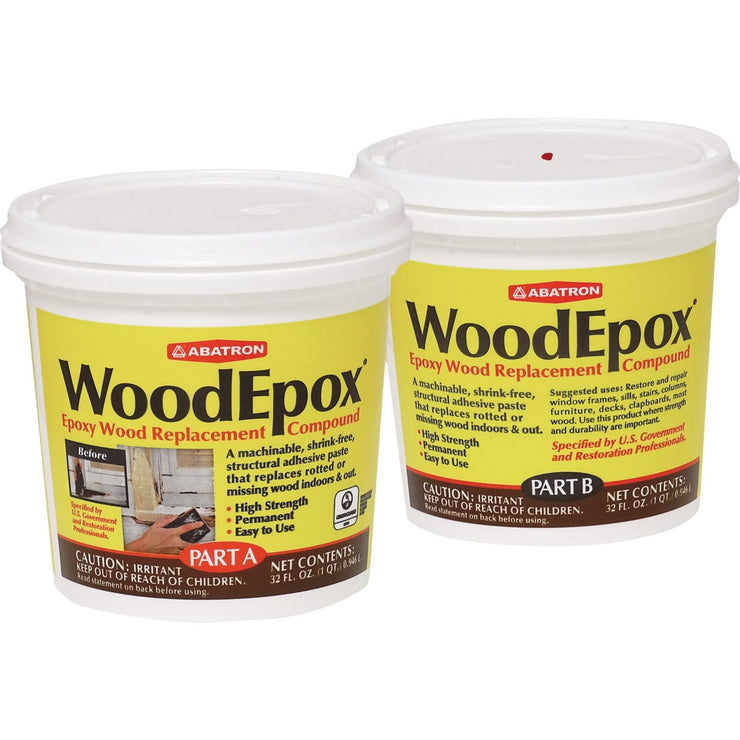 Image of Abatron WoodEpox - Includes 1 Qt. Part A & 1 Qt. Part B