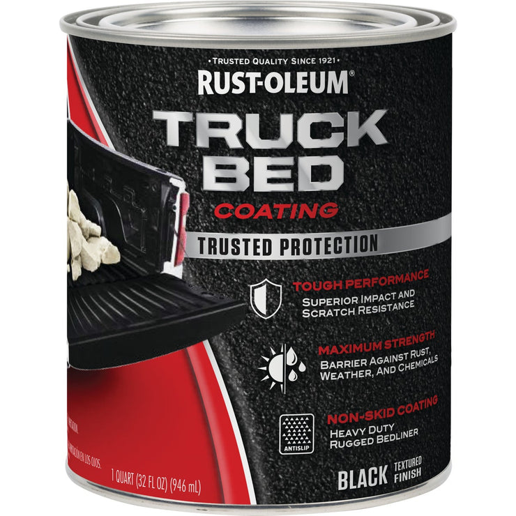 Image of Rust-Oleum Automotive Truck Bed Coating, Quart, Black