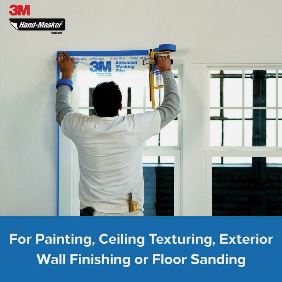 3M Hand-Masker 72 In. x 90 Ft. x 0.35 Mil. Advanced Masking Film ...