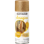 Image of Rust-Oleum Imagine Craft & Hobby 10.25 Oz. Intense Gold Glitter Spray Paint