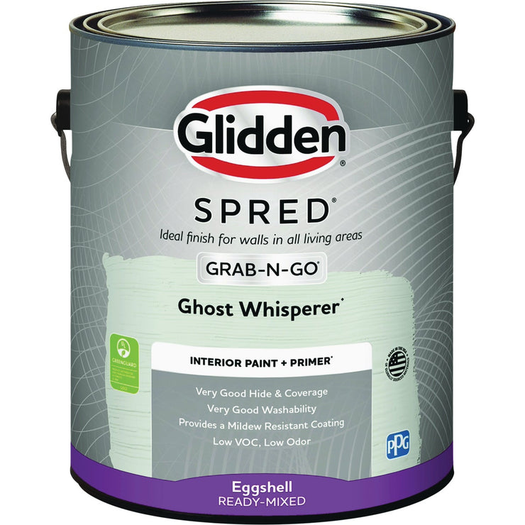 Image of Glidden Spred Interior Grab-N-Go Paint + Primer Eggshell Paint, Ghost Whisperer, 1 Gal.