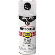 Image of Rust-Oleum Stops Rust 12 Oz. Custom Spray 5 in 1 Gloss Spray Paint, Clear
