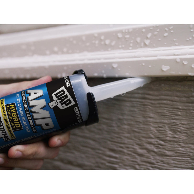 Image of DAP AMP 9 Oz. Advanced Modified Polymer All Weather Window, Door, & Siding Sealant, Crystal Clear