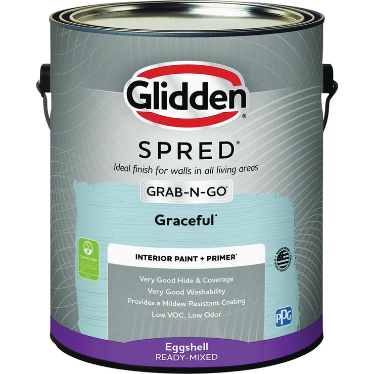 Image of Glidden Spred Interior Grab-N-Go Paint + Primer Eggshell Paint, Graceful, 1 Gal.