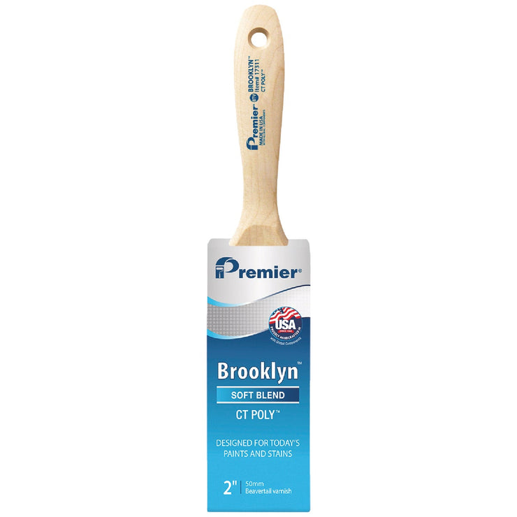 Image of Premier Brooklyn 2 In. CT Poly Beavertail Varnish Brush