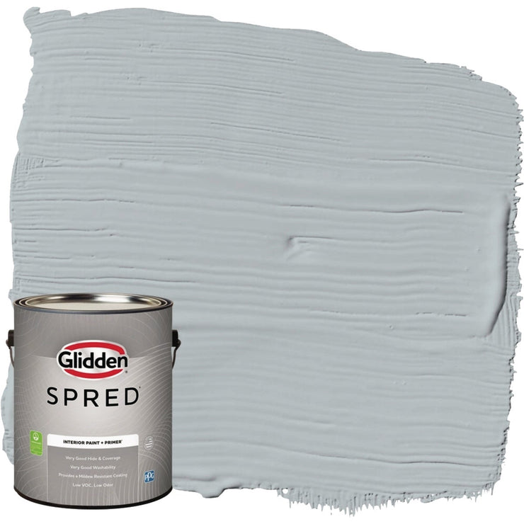 Image of Glidden Spred Interior Grab-N-Go Paint + Primer Eggshell Paint, Gray Frost, 1 Gal.