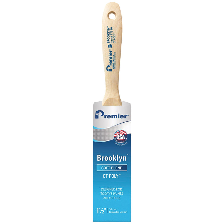 Image of Premier Brooklyn 1-1/2 In. CT Poly Beavertail Varnish Brush