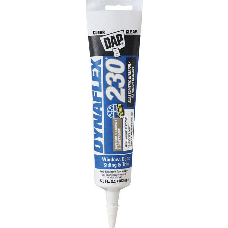 Image of Dap Dynaflex 230 5.5 Oz. 100% Waterproof Window, Door, Siding & Trim Elastomeric Sealant, Clear