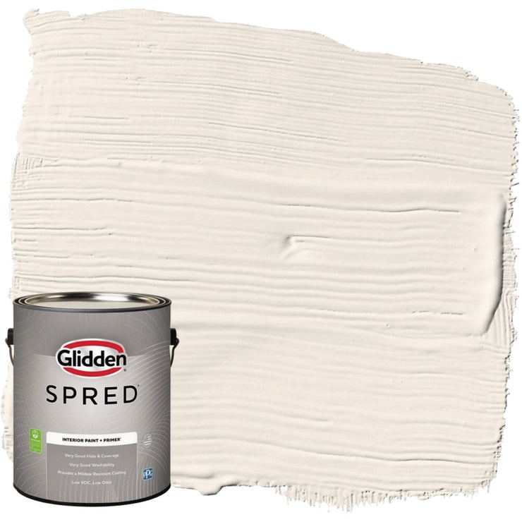 Image of Glidden Spred Interior Grab-N-Go Paint + Primer Semi-Gloss Paint, Antique White, 1 Gal.