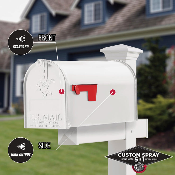 Image of Rust-Oleum Stops Rust 12 Oz. Custom Spray 5 in 1 Satin Spray Paint, White