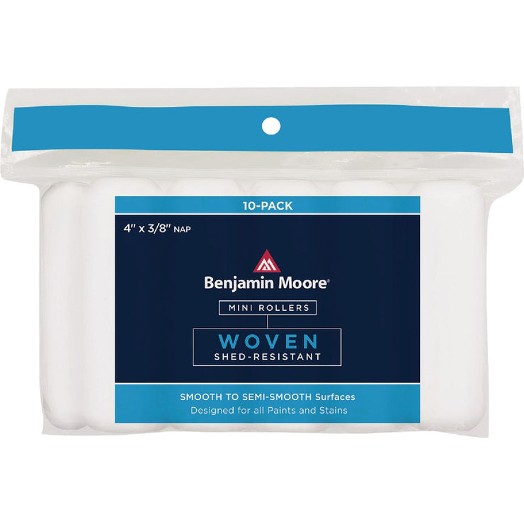 Image of Premier Benjamin Moore 4 In. x 3/8 In. Woven Mini Roller Covers (10-Pack)