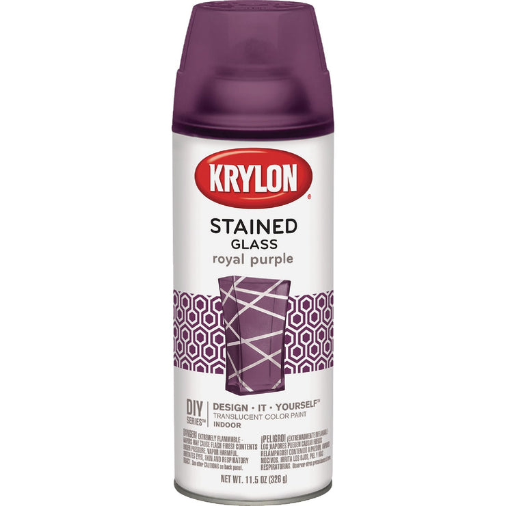 Image of Krylon Stained Glass 11.5 Oz. Royal Purple Spray Paint