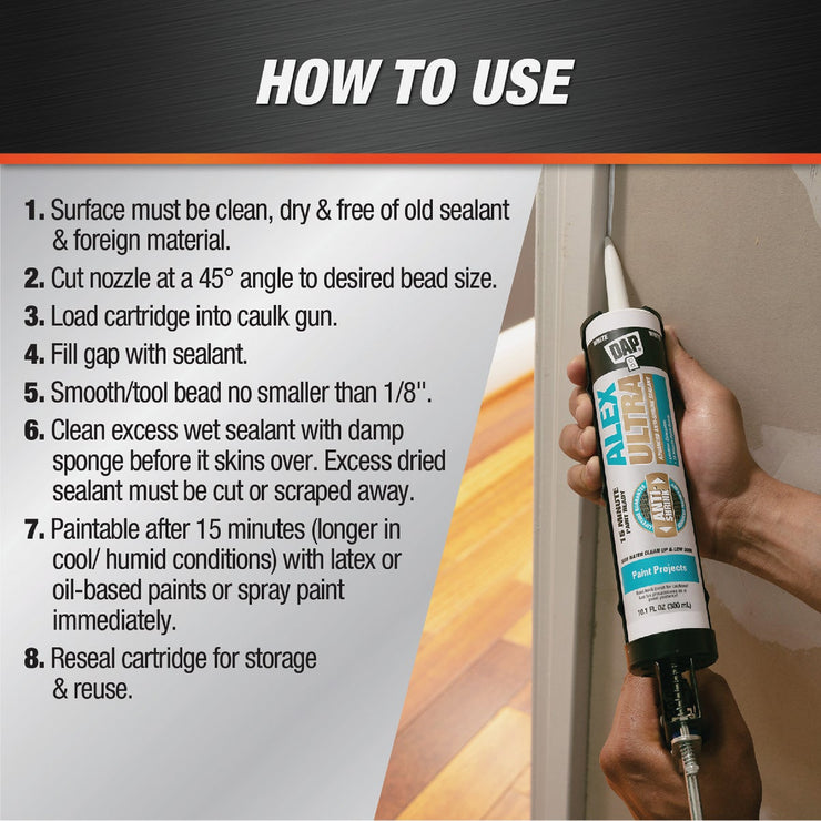 Image of Dap Alex Ultra 10.1 Oz. Advanced Latex Sealant