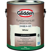 Image of Glidden Fundamentals Exterior Grab-N-Go White Flat Gallon