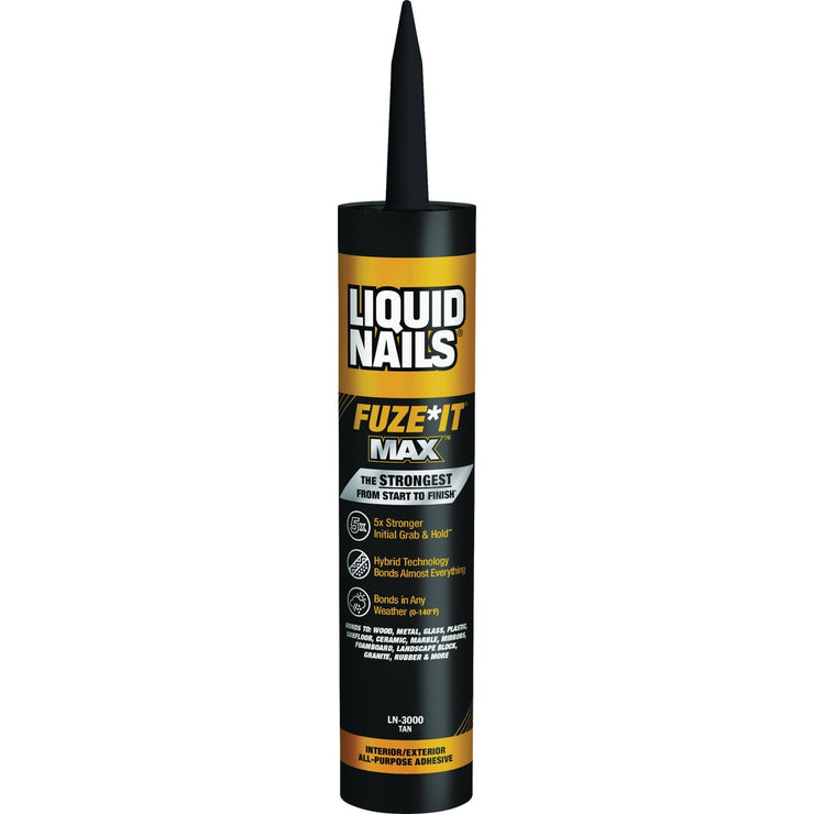 Image of Liquid Nails Fuze-It Max 9 Oz. All Surface Construction Adhesive