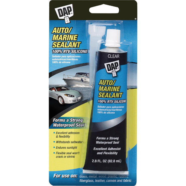 Image of Dap 2.8 Oz. Clear Auto/Marine 100% RTV Silicone Sealant